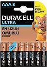 Duracell Ultra Alkalin Aaa İnce Kalem Pil 8'li Paket