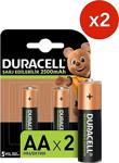 Duracell Şarj Edilebilir Aa 2500mah Piller, 2 Li Paket X2 (4 Adet)