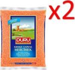 Duru Bakliyat Kırmızı Yaprak Mercimek 2500 Gr X 2 Adet