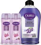 Duru Çiçek Terapisi Akdeniz Lavantası Sıvı Sabun 1,5Lt&Duru Orkide Özleri Duş Jeli 2X450Ml