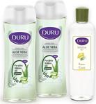 Duru Duş Jeli Hydropure Aloevera 2X450Ml Ve Duru Limon Kolonyası