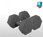 Dynamic Vınyl Dumbbell 6Kgx2 Dambıl Set Siyah