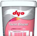 Dyo Tavan Boyası 10Kg Beyaz-Su Bazlı-Mükemmel Beyazlık Ve Örtücülük-Mat Görünümlü-Nefes Alır