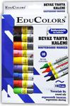 Edu Colors Doldurulabilir Beyaz Tahta Kalemi 10'Lu Set