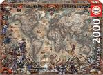 Educa 18008 Pirates Map 2000 Parça Puzzle