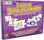 Edukido Eşleştir Mukavva Puzzle Rakamlar Zıt Kavramlar Edu-1012 /