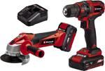 Einhell Power X Change TC-TK 18 Set akülü matkap TC-CD 18/35Li,TE-AG 18/115 Li1,5 Ah akü, 3 Ah akü