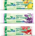 Ekomis Çöp Torbası Çilek,Limon,Lavanta 3'Lü Paket Büyük Boy