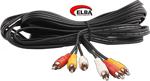 Elba C0642 3Rca-3Rca Stereo 5Mt Kablo