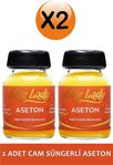 Eli̇t Lady Tırnak Güçlendirici Aseton 2 Adet Greyfurt Kokulu Süngerli Aseton 75 Ml Oje Çıkarıcı