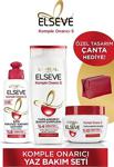 Elseve Komple Onarıcı 5 Yaz Saç Bakım Seti - Şampuan 450Ml + Kurtarıcı Bakım Kremi + Saç Maskesi + Çanta