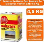 Emülzer Emilkote Çatı Bodrum Su İzolasyon Yalıtım Zifti 4.5 Kg