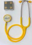 Endostall - Çift Taraflı Klasik Stetoskop - Steteskop - Paslanmaz Çelik - Pediatrik - Sarı