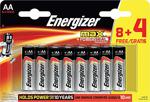 Energizer Alkaline Max Power 8+4 AA Pil