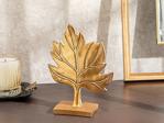 English Home Elegant Leaf Dekoratif Obje 16X6,5X22 Cm Gold