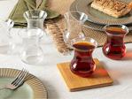 English Home Paşabahçe Fuerza Cam 6'Lı Çay Bardağı 155 Ml Şeffaf