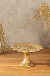 English Home Pure Leaves Dekoratif Tabak 18,5X18,5X10,8 Cm Gold