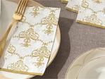 English Home Royal Damask Kağıt 20'Li Kağıt Peçete 33X40 Gold