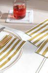 English Home Striped Kağıt 20'Li Kağıt Peçete 33X40 Gold