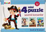 Eolo 4 Mini Puzzle Sevimli Korsanlar