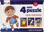 Eolo 4 Mini Puzzle Uzay Macerası 2-3 Yaş