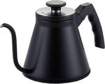 Epinox Barista İbrik Coffee Pot Kettle 1200 Ml- Filtre Kahve Demliği Siyah Renk Paslanmaz Çelik