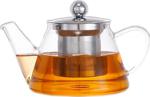 Epinox V Model Süzgeçli Cam Demlik Tea Pot 500 Ml