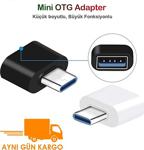 Erkek Type-C To Dişi Usb Otg Dönüştürücü Çevirici Adaptör