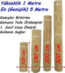 Ersa Hediyelik Kamış Çit Bambu Çit Hasır Çit 1X5 Metre Yükseklik 1 Metre En 5 Metre Doğal Kamış Gölgelik