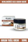 Escabel Yüz Kremi - Organik Argan Yağlı Kuruluğu Önleyen Doğal Onarıcı Nemlendirici Gece Bakım Kremi 50Ml