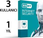 Eset Nod32 Internet Security 3 Kullanıcı 1 Yıl