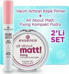 Essence All About Matt! Fixing Kompakt Pudra & Essence Hacim Arttıran Kirpik Primer