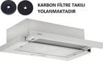 Esty Çi̇ft Motor Beyaz Aspi̇ratör+Karbon Fi̇ltre Bacasiz Kullanim