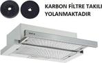 Esty Çift Motor Inox Aspiratör+Karbon Filtre Bacasız Kullanım