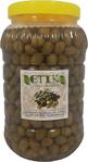 Eti̇k Yerli̇ Ürünler Çekiçke Cinsi Minik Kırma Yeşil Tatlanmış Zeytin 3 Kg