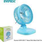 Everest Efn-503 7" Masaüstü Usb Fan Mavi