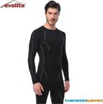 Evolite Thermowear Bay Üst İçlik - M - L - Siyah - Gri