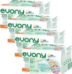 Evony 3 Katlı Yumuşak Elastik Kulaklı 50\'Li 4 Paket Yeşil Cerrahi Maske