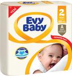 Evy Baby 2 Numara Mini 60 Adet Bebek Bezi