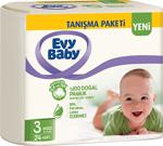 Evy Baby 3 Numara Midi 24'lü Bebek Bezi