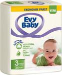 Evy Baby 3 Numara Midi 34'lü Ekonomik Paket Bebek Bezi