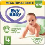 Evy Baby 4 Numara Maxi 60'lı 4 Paket Bebek Bezi