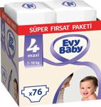 Evy Baby 4 Numara Maxi 76 Adet Süper Fırsat Paketi Bebek Bezi