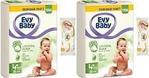 Evy Baby 4+ Numara Maxi Plus 26'lı 2 Paket Bebek Bezi