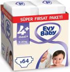 Evy Baby 4+ Numara Maxi Plus 64'lü Süper Fırsat Paketi Bebek Bezi