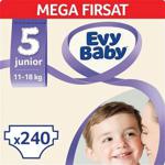 Evy Baby 5 Numara Junior 240'lı Mega Fırsat Paketi Bebek Bezi
