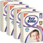 Evy Baby 5 Numara Junior 40 Adet 4'lü Paket Bebek Bezi
