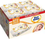 Evy Baby Soft 56 Yaprak 12'li Paket Islak Mendil