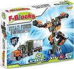 F-Blocks Heroes Seri Robot ve Tır 2 iN 1 Lego Seti 607 Parça FR37