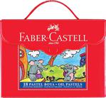 Faber-Castell 18 Renk Plastik Çantalı Pastel Boya